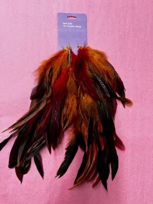 Long Feather Earrings