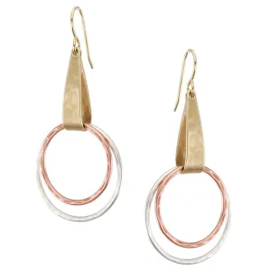 Loop with Rings Earring
