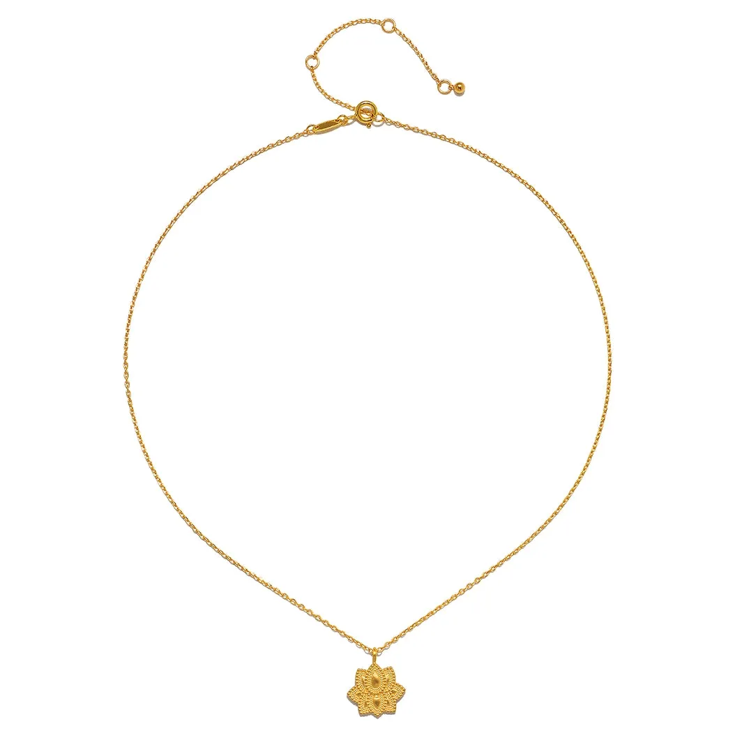 LOTUS PENDANT NECKLACE