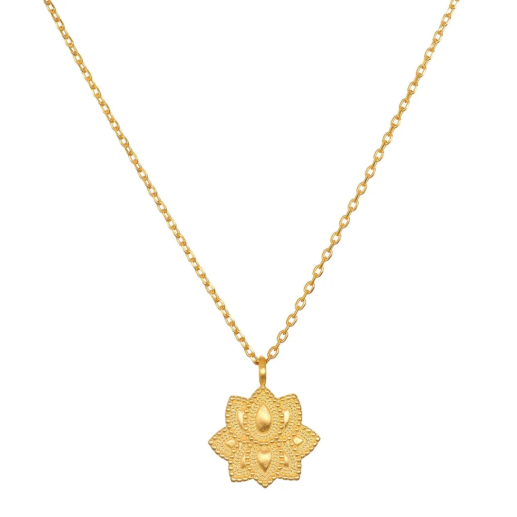 LOTUS PENDANT NECKLACE