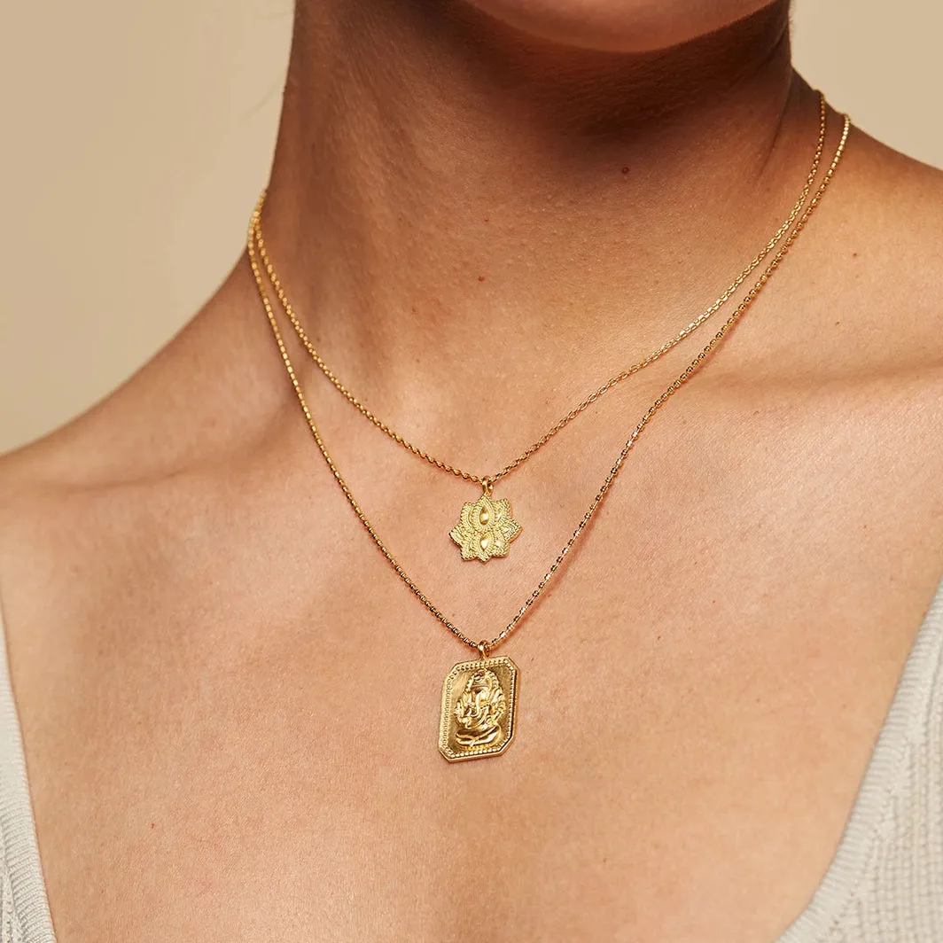 LOTUS PENDANT NECKLACE