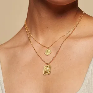 LOTUS PENDANT NECKLACE