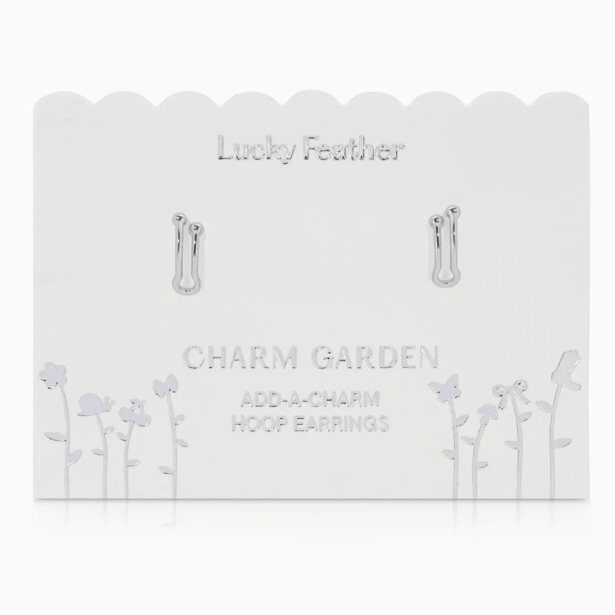 Lucky Feather Hoop Earrings