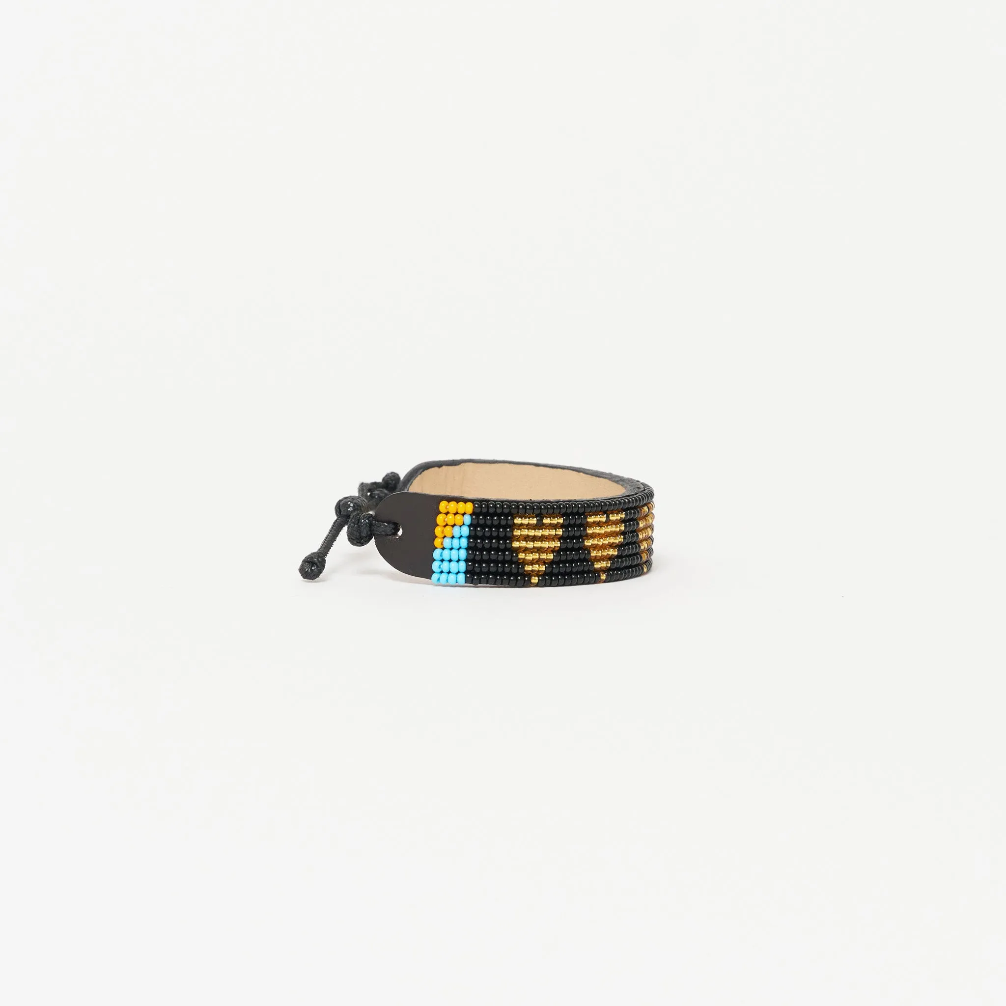 Mara Heart Bracelet - Black/Gold