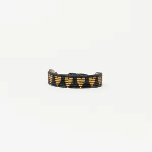Mara Heart Bracelet - Black/Gold