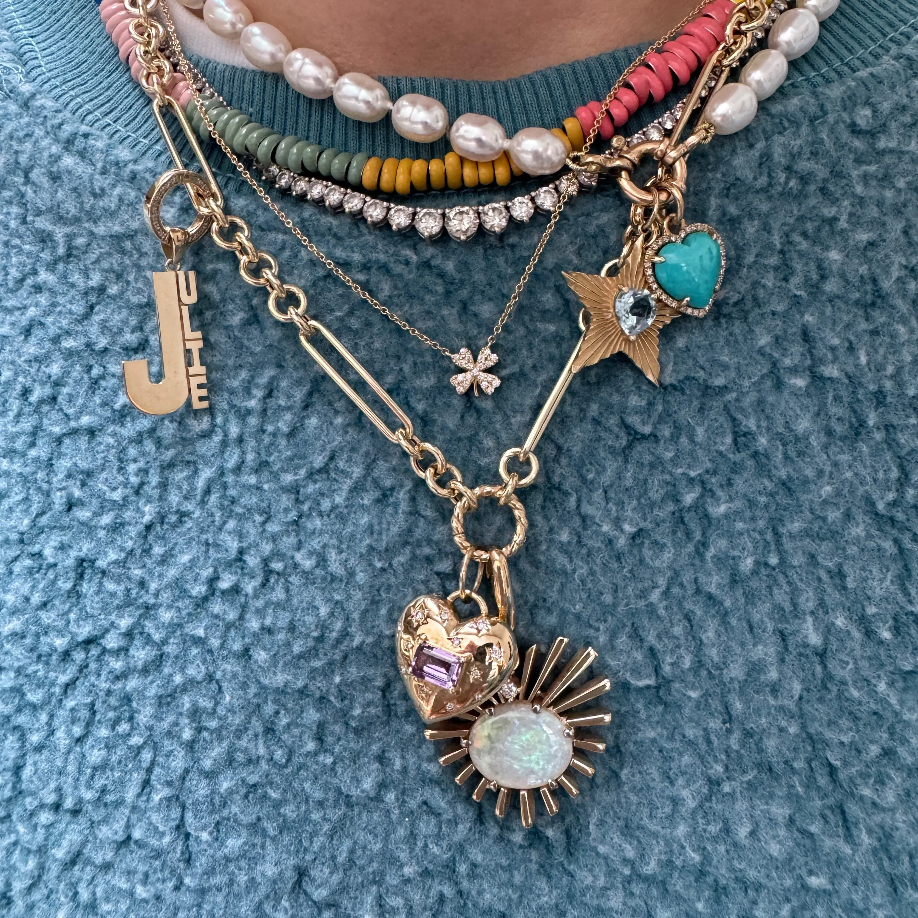 MBAB X Adina Reyter Exclusive Enamel Color Block Necklace