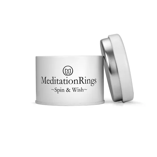 Meditation Rings Rose Sterling Silver Spinning Band