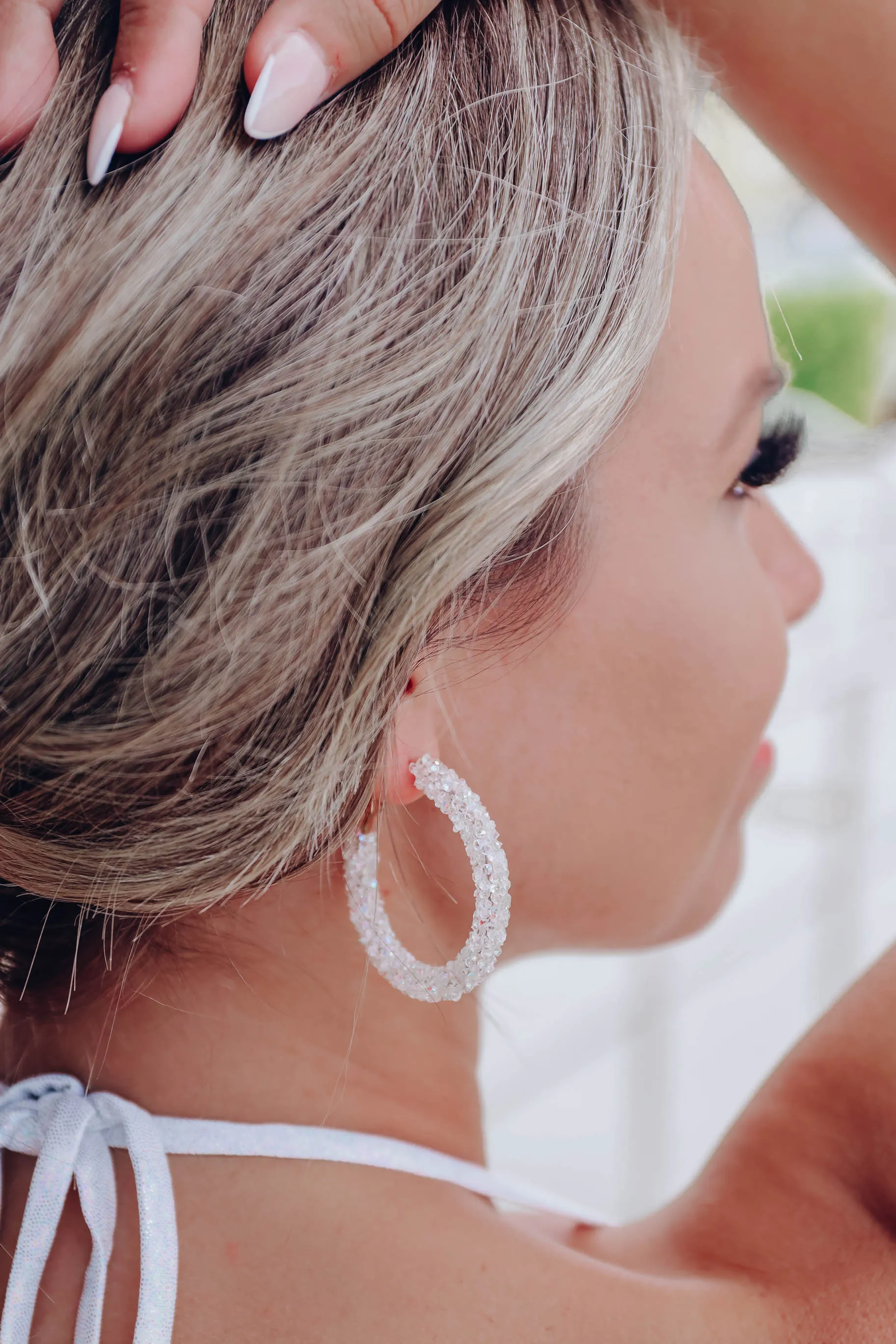 Melody Beaded Hoop Earrings