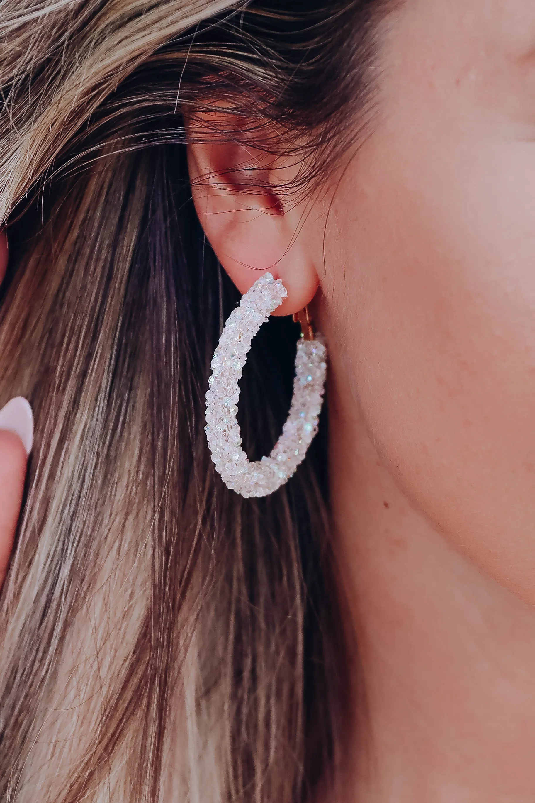Melody Beaded Hoop Earrings