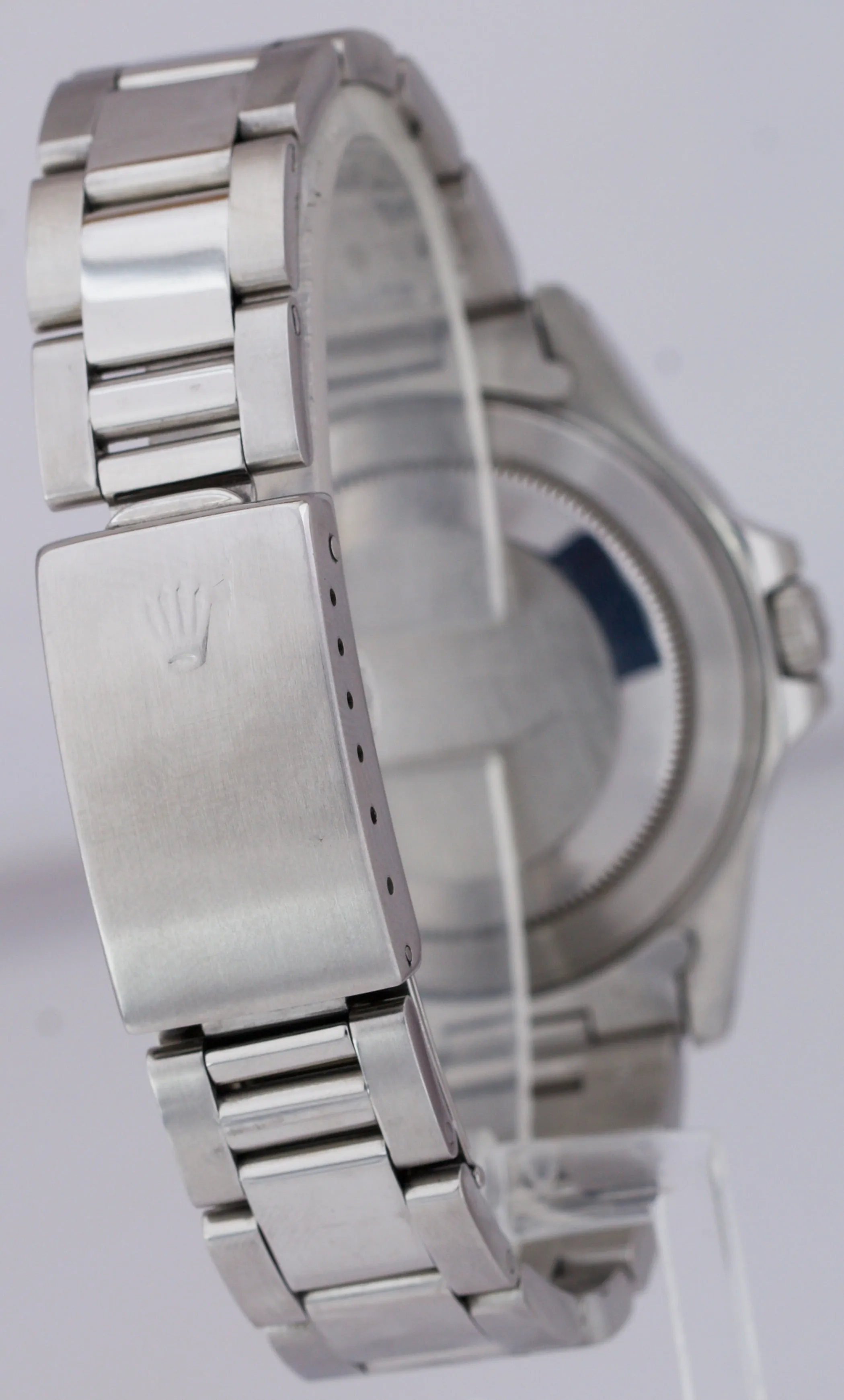 Men's 1996 Rolex Explorer II Stainless Steel Black Date GMT 40mm Watch 16570