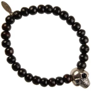 Mens Ettika Adjustable Deerskin Leather Bracelet with Phaistos Coin Charm