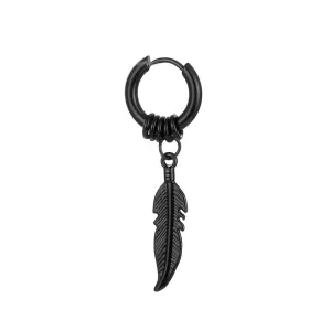 Men's Feather Earrings - Unique Boho Style Jewelry