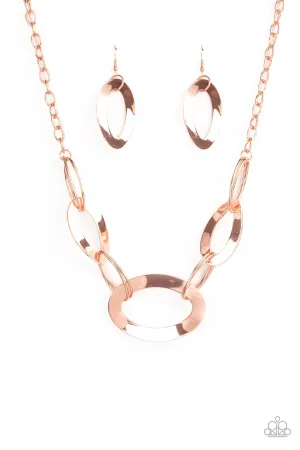 METALHEAD Count - Copper Paparazzi Necklace