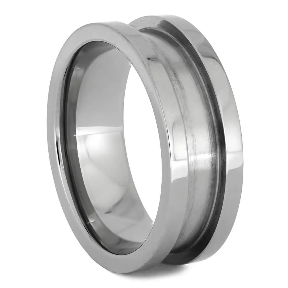 Meteorite & Mokume Gane Modular Titanium Ring Set
