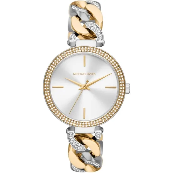 Michael Kors Catelyn Two-tone Stainless Steel Silver Dial Quartz Watch for Ladies - MK4633
