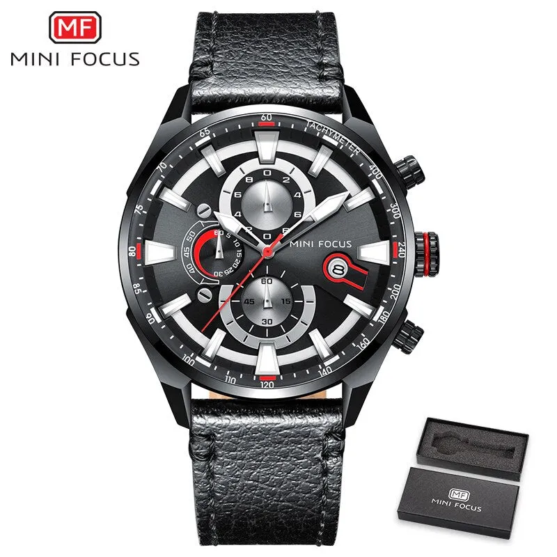 MINI FOCUS Watch Top Brand Men Analog Quartz Watches Chronograph Sport Waterproof Clock Man Wrist Watches Military Men&#39;s Clock