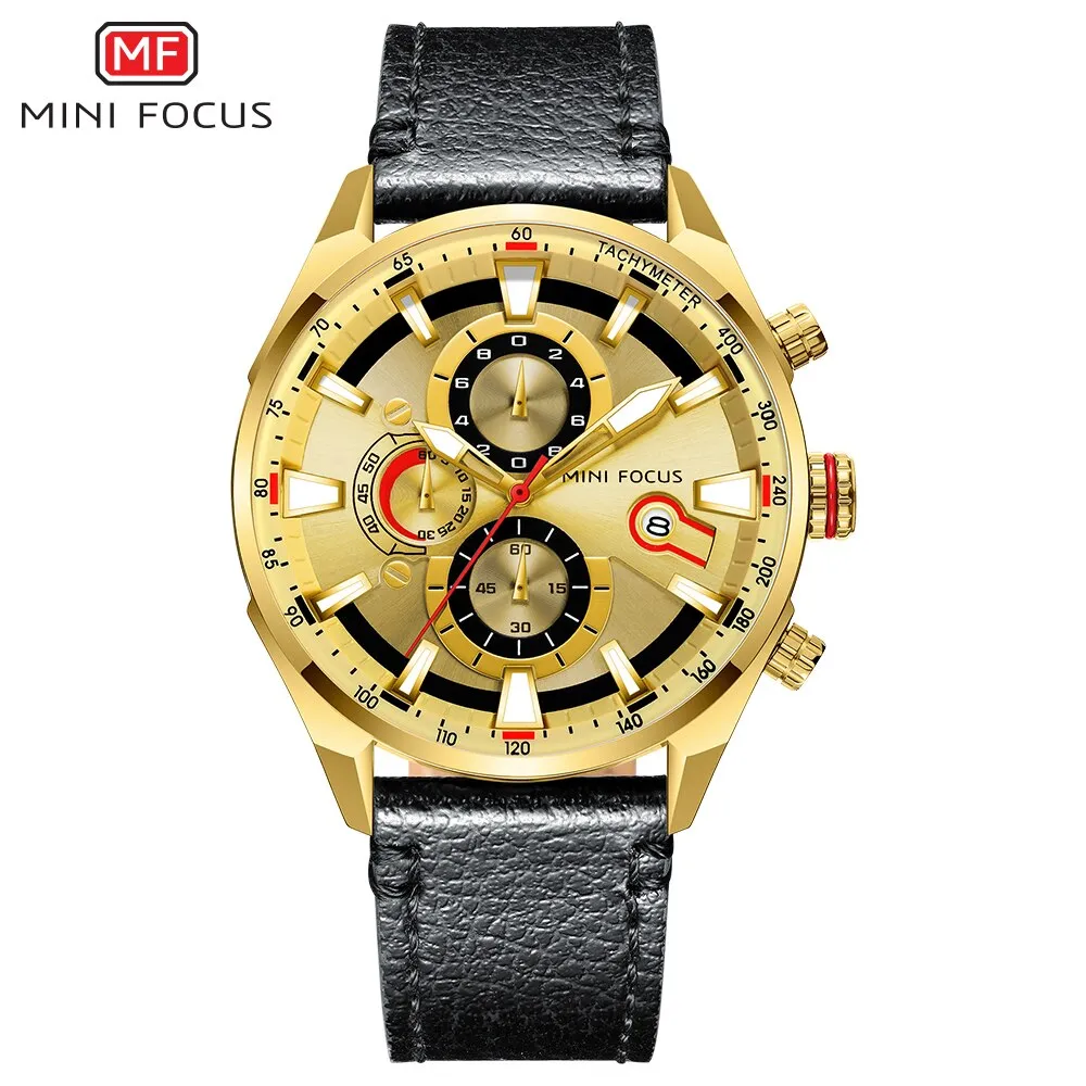 MINI FOCUS Watch Top Brand Men Analog Quartz Watches Chronograph Sport Waterproof Clock Man Wrist Watches Military Men&#39;s Clock