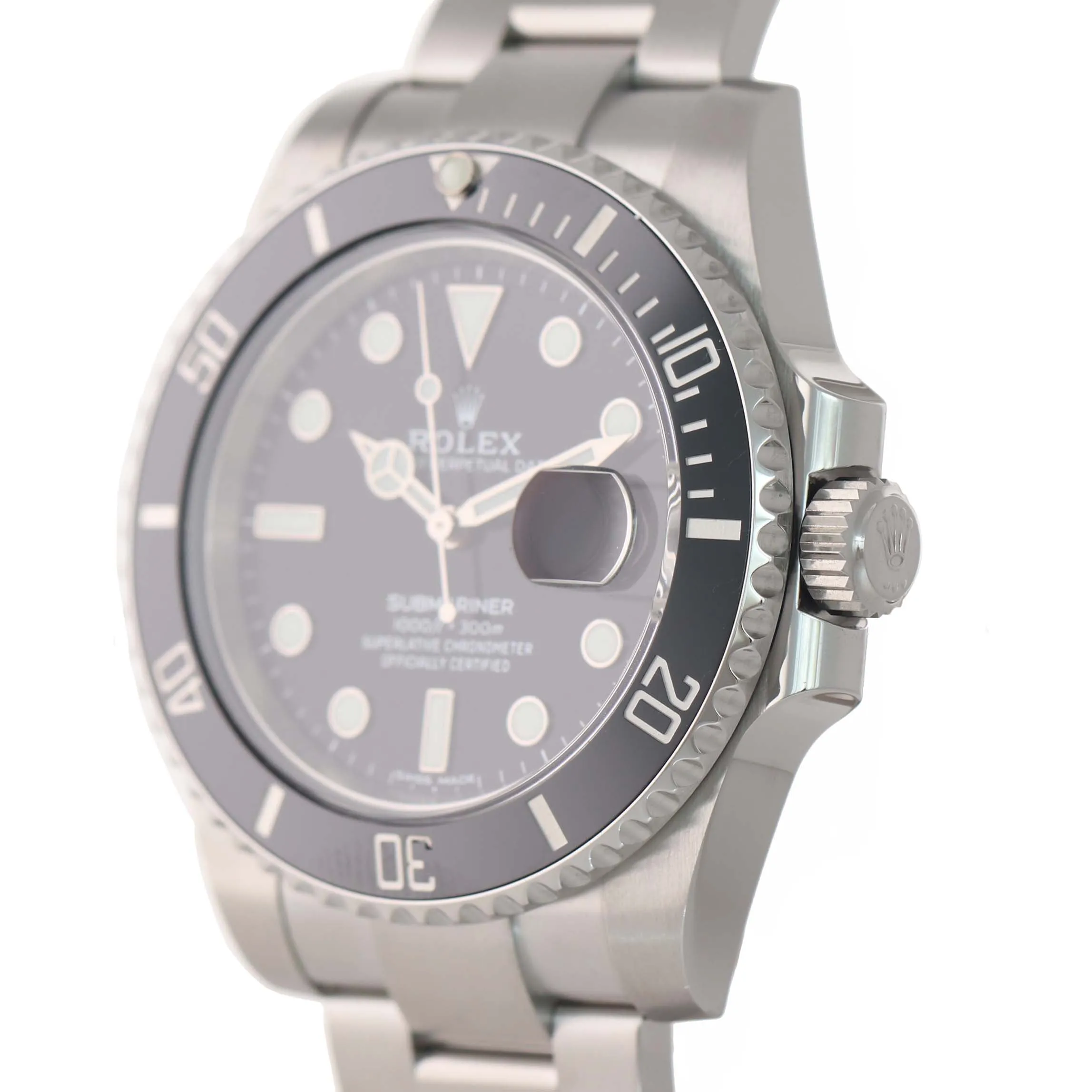 MINT 2017 PAPERS Mint Rolex Submariner Date 116610 Steel Black Ceramic Watch Box