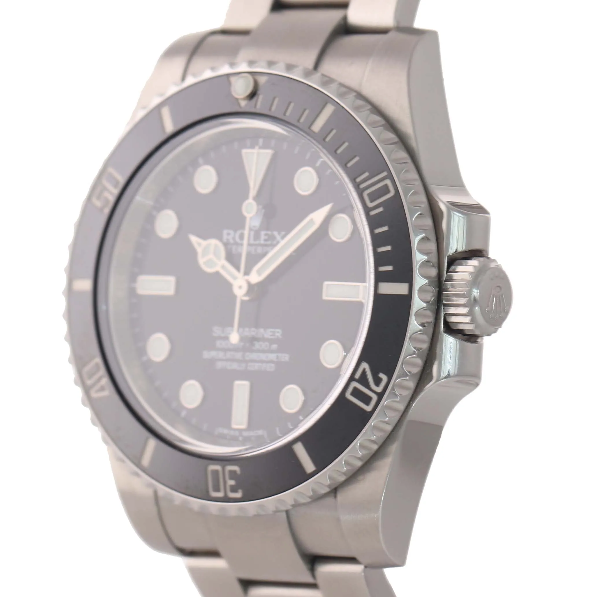 MINT 2017 PAPERS Rolex Submariner No-Date 114060 Steel Black Ceramic Watch Box