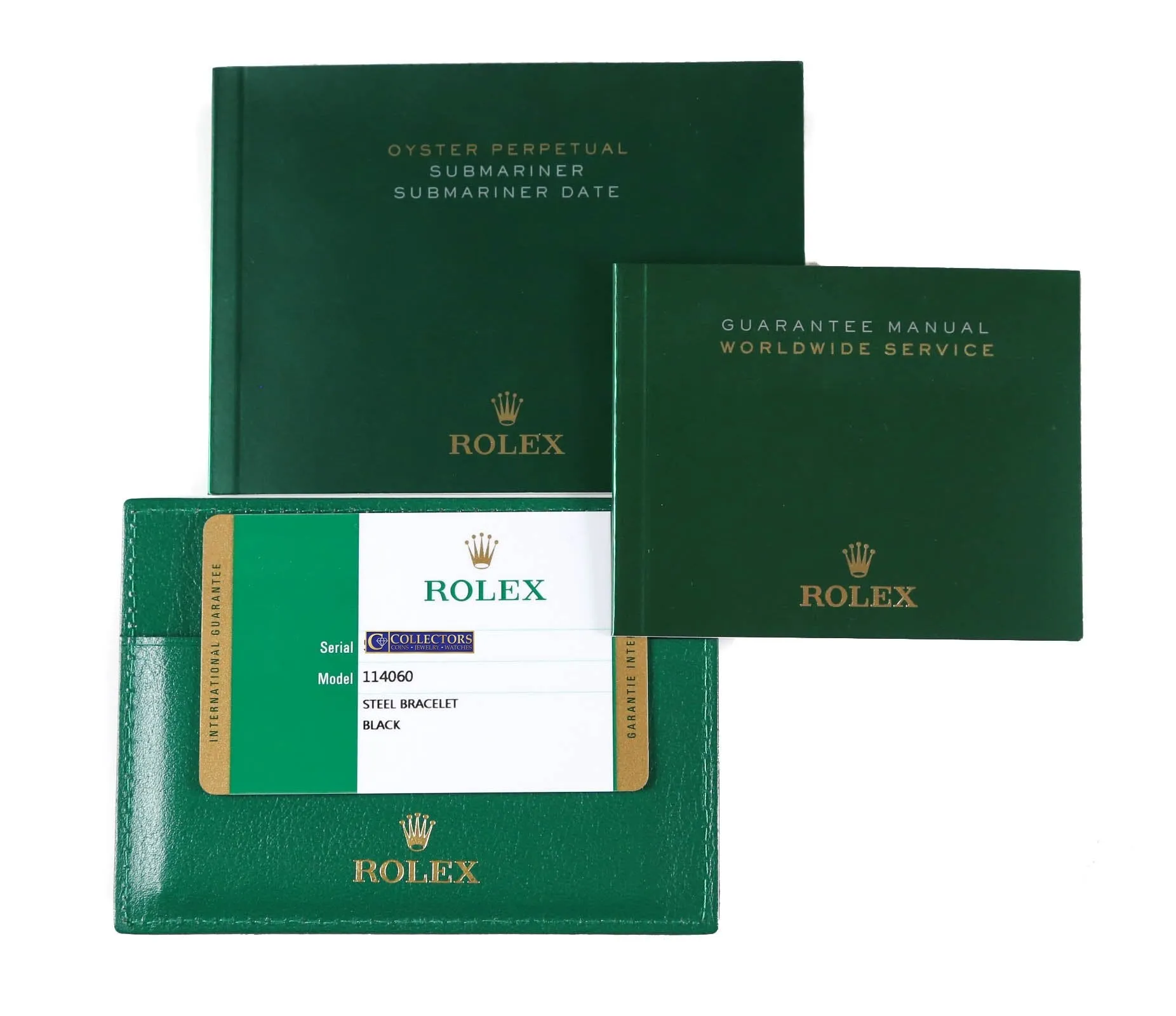 MINT 2017 PAPERS Rolex Submariner No-Date 114060 Steel Black Ceramic Watch Box