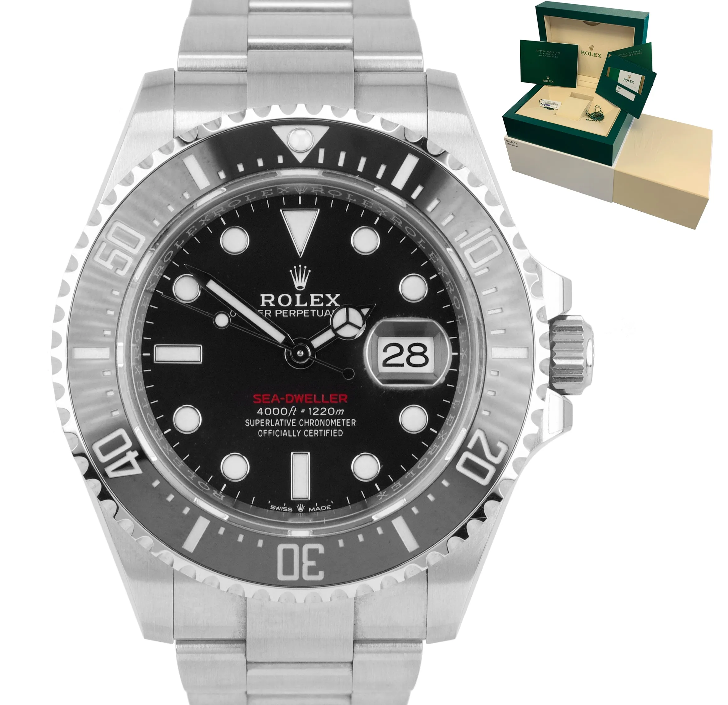 MINT 2019 Rolex Red Sea-Dweller 43mm Mark II 50th Anniversary Steel 126600 Watch