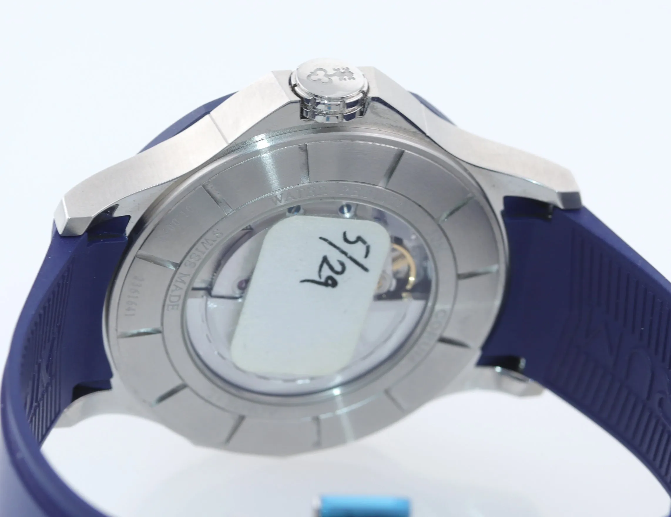 MINT Corum Admiral's Cup Legend 42 Automatic Blue 01.0090 Steel Watch Box Papers
