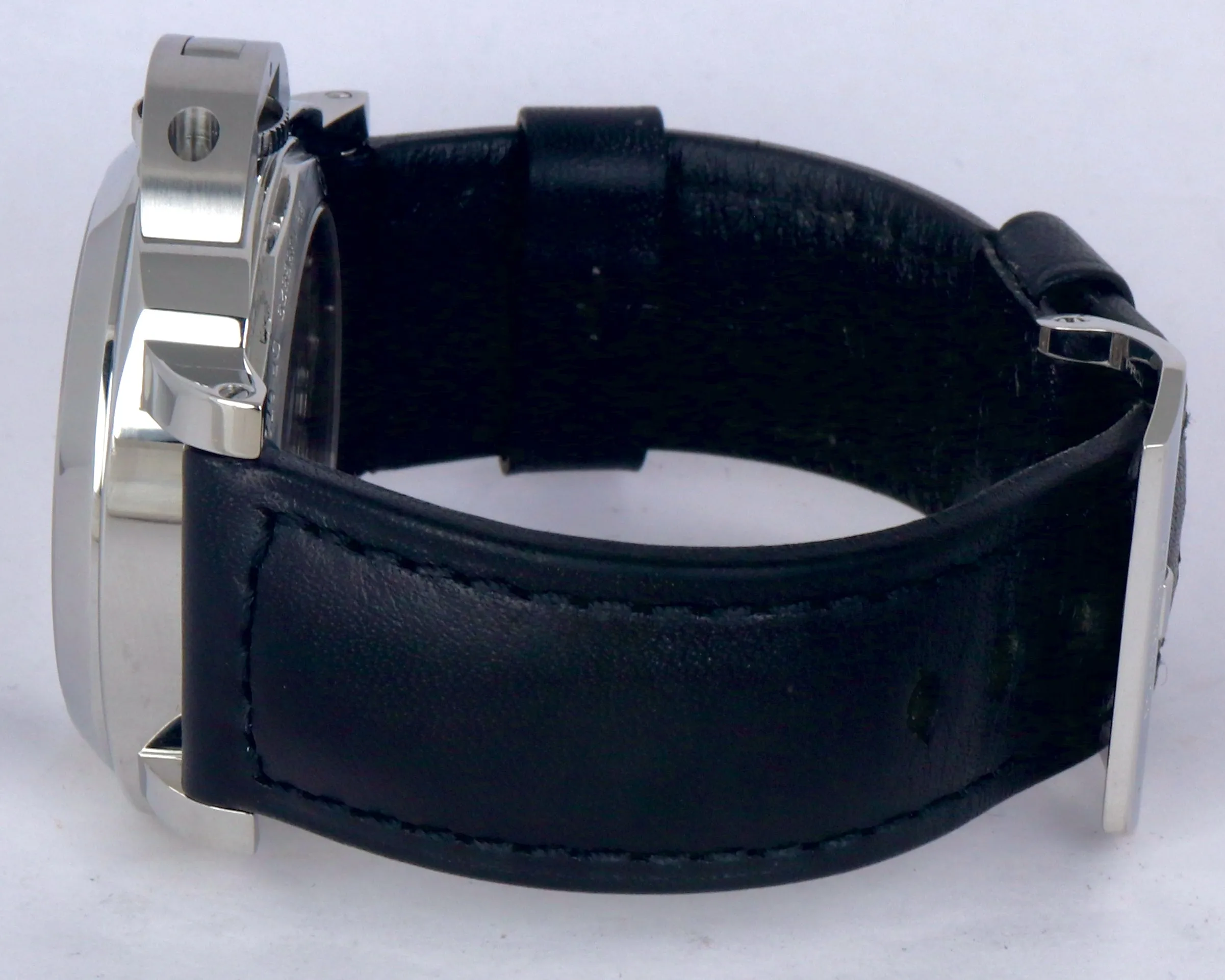 MINT Panerai Luminor Base PAM 112 Stainless Black Manual 44mm Watch PAM00112