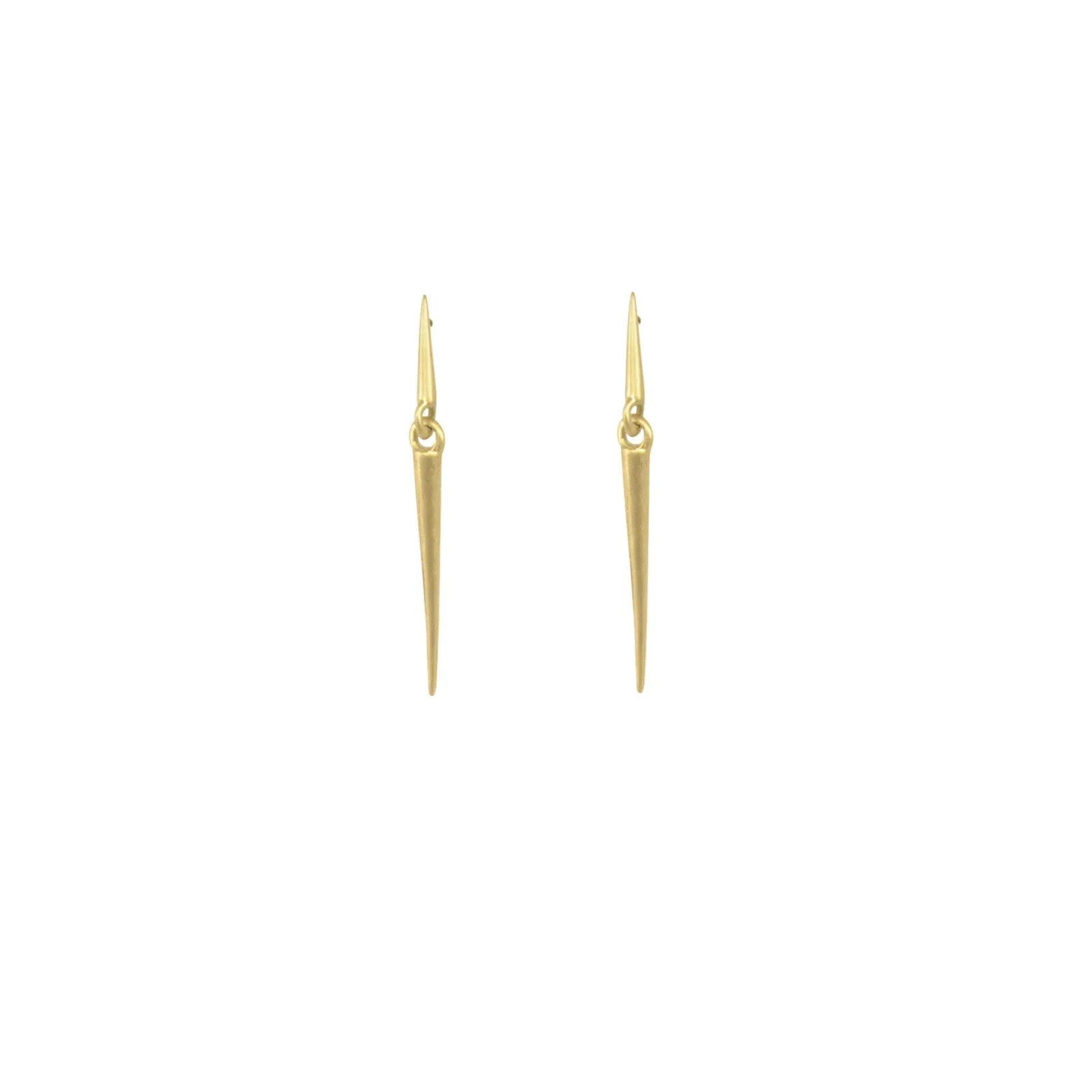 mirror point dangle earrings