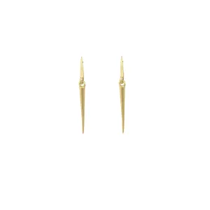 mirror point dangle earrings