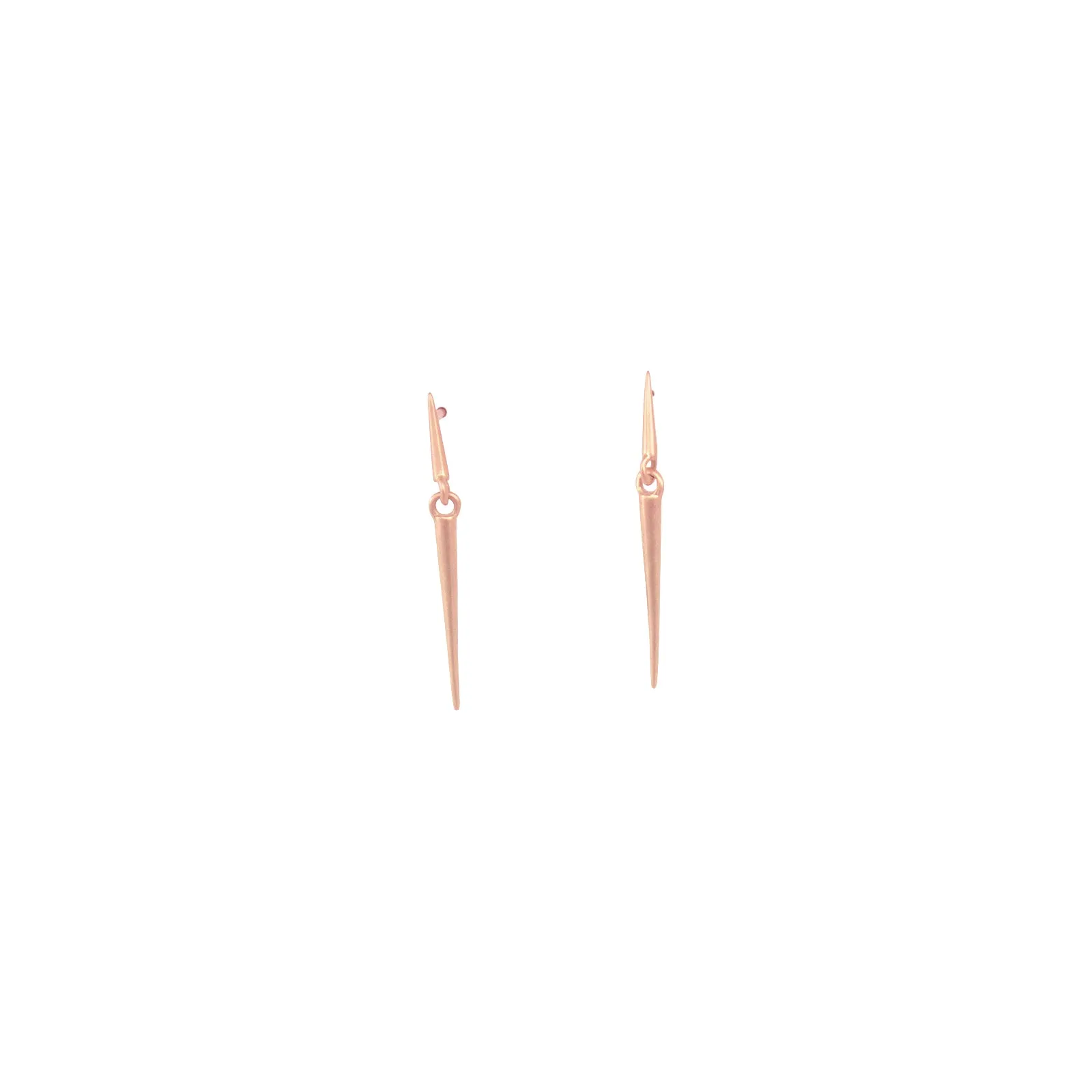 mirror point dangle earrings