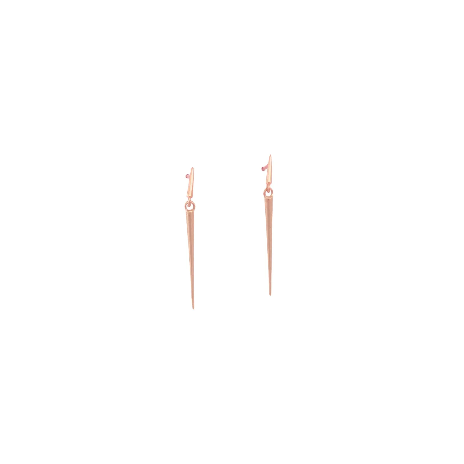 mirror point dangle earrings