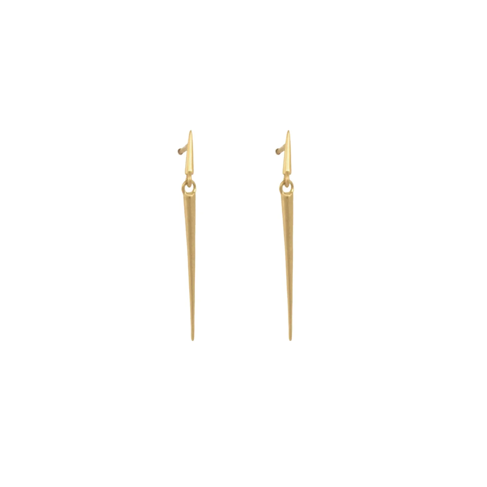 mirror point dangle earrings