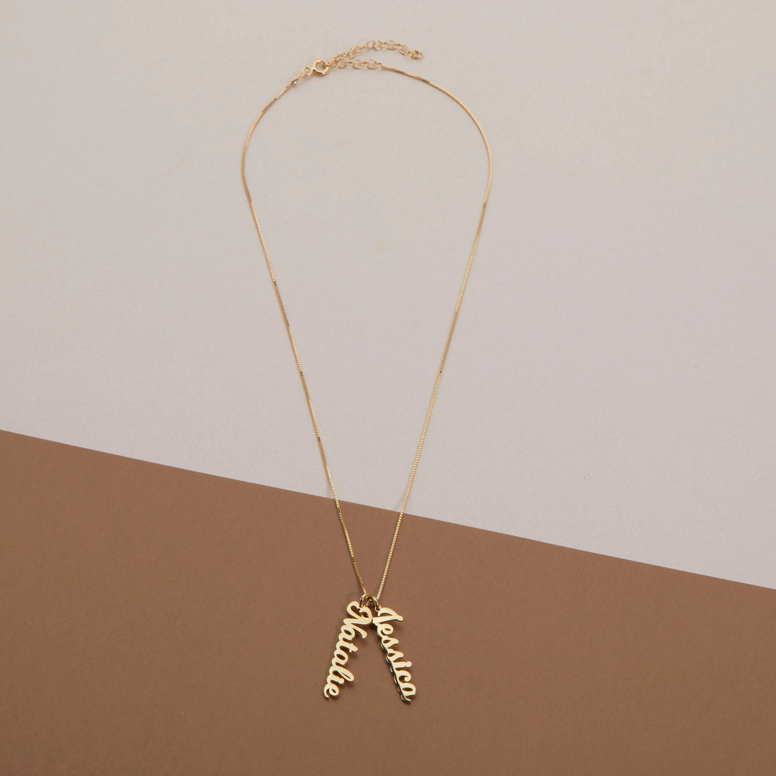 Multiple Name Necklace - 18K Gold Vermeil