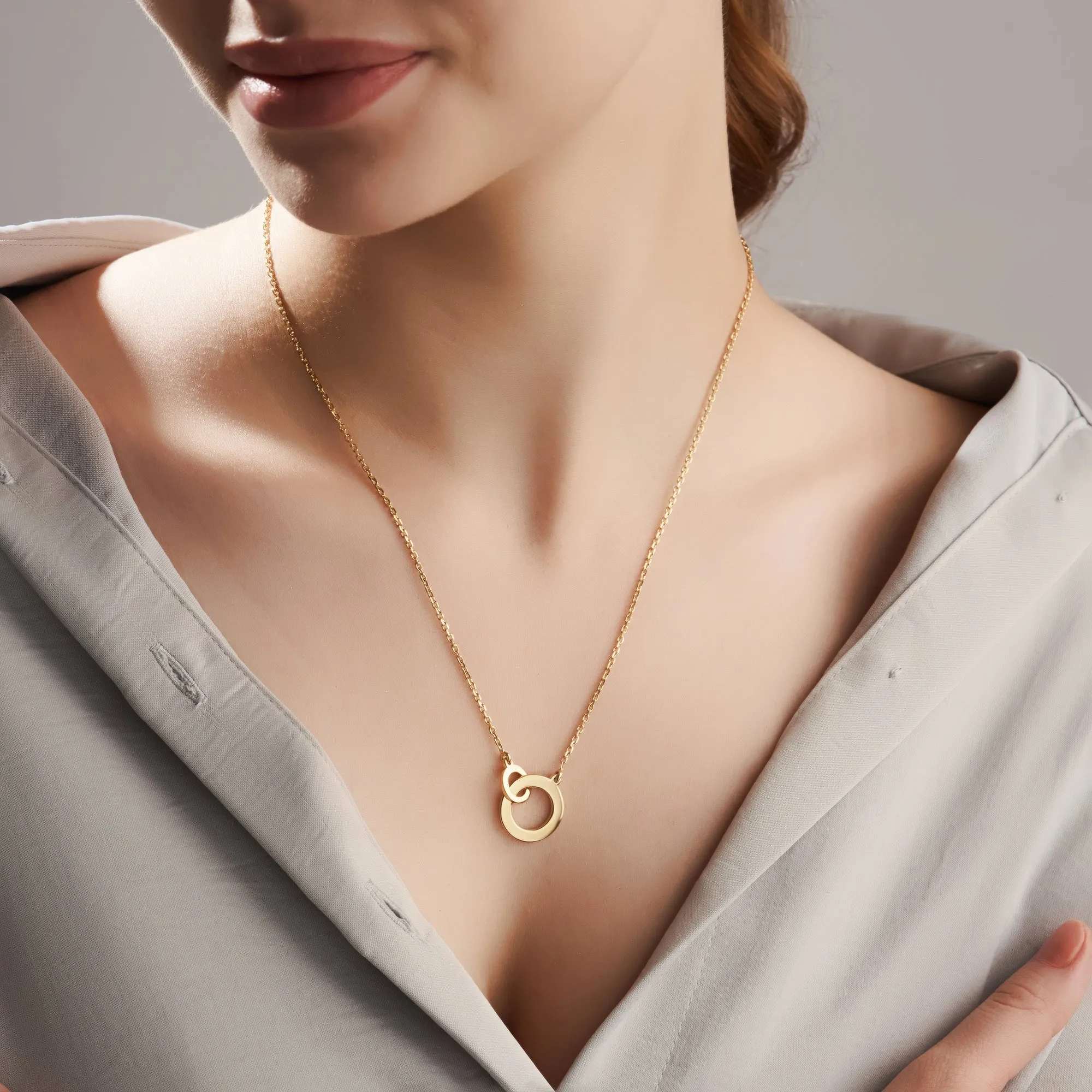 Mysha Personalized Mum and Daughter Eternal Pendant