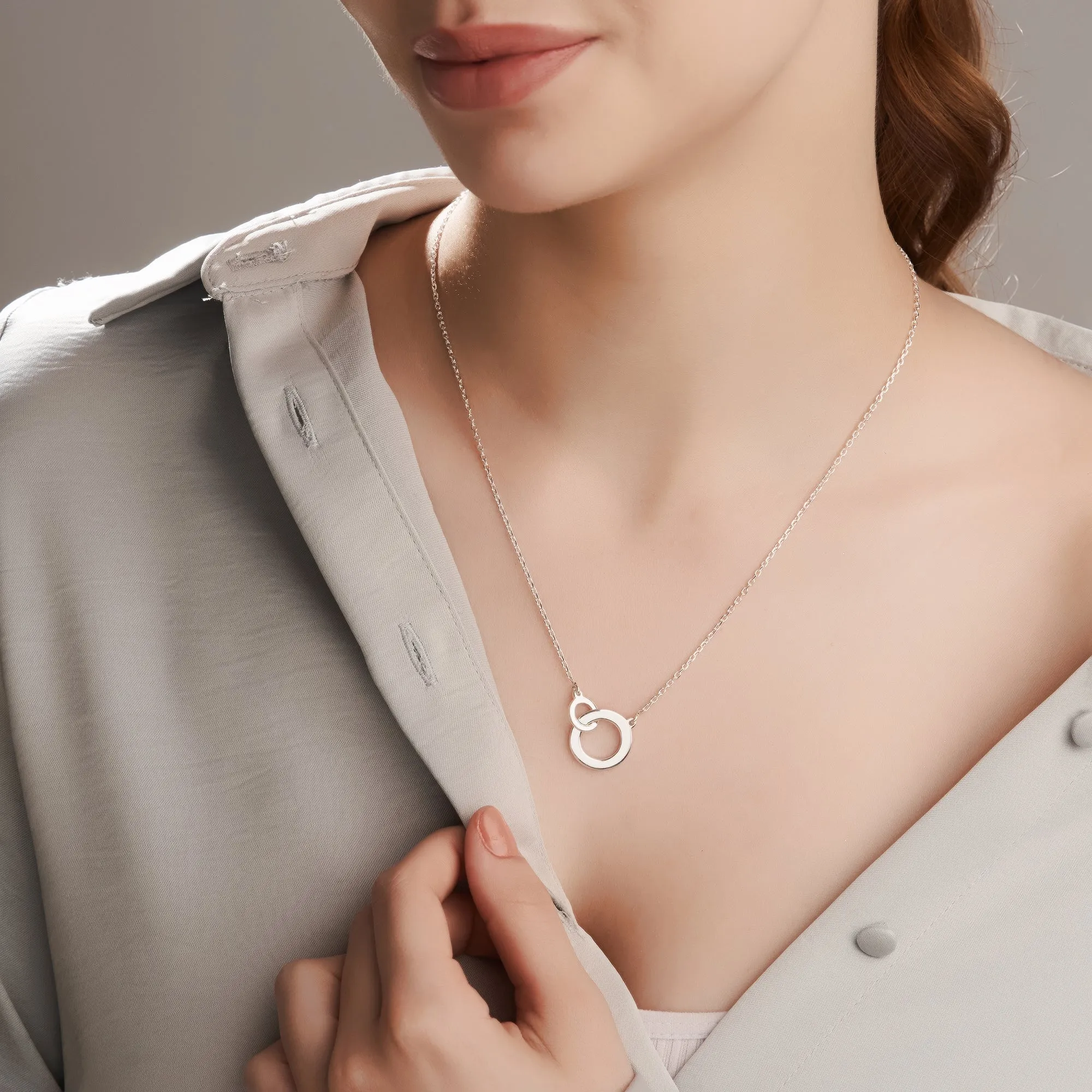 Mysha Personalized Mum and Daughter Eternal Pendant