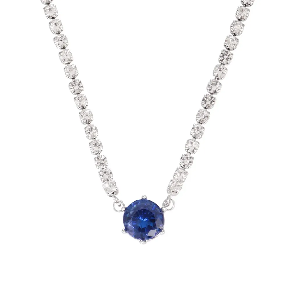 Necklace Tennis Chain Hip Hop Square Pendant Necklace Star Heart Zircon Choker Necklaces For Women Jewelry
