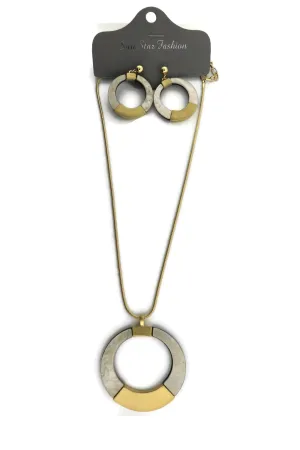 Necklaces with pendant earring set fashion style
