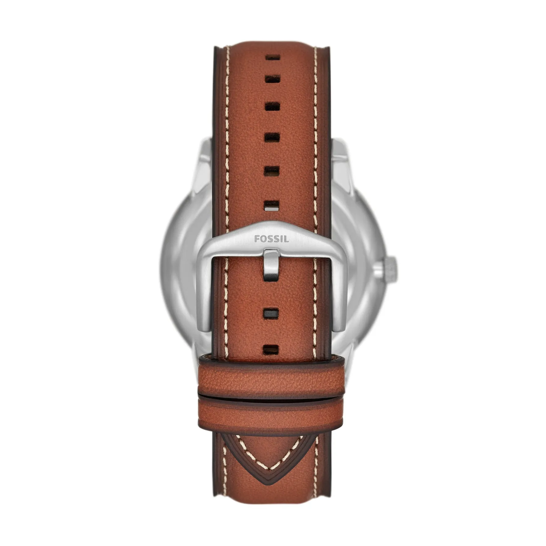 Neutra Minimalist Multifunction Brown Leather Watch