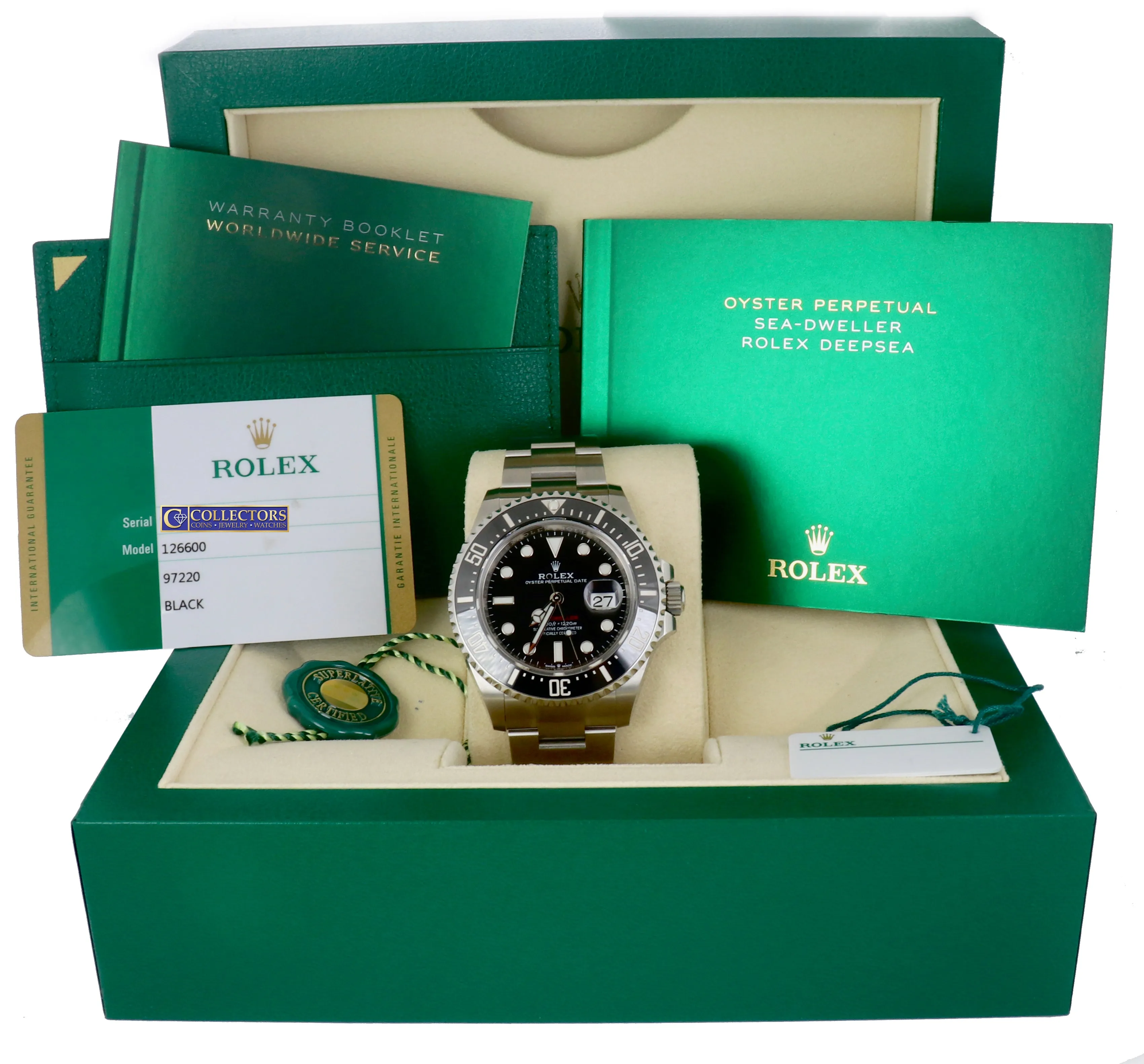 NEW AUGUST 2019 Rolex Red Sea-Dweller MKII 43mm 50th Anniversary 126600 Watch