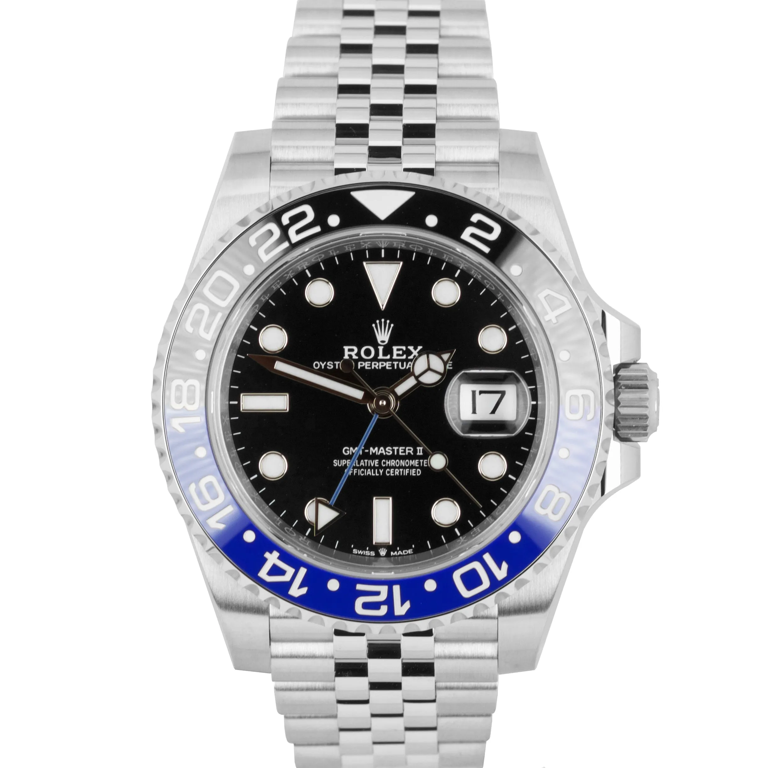 NEW FEBRUARY 2020 Rolex GMT Master II Batman Black Blue SS Ceramic 126710 BLNR