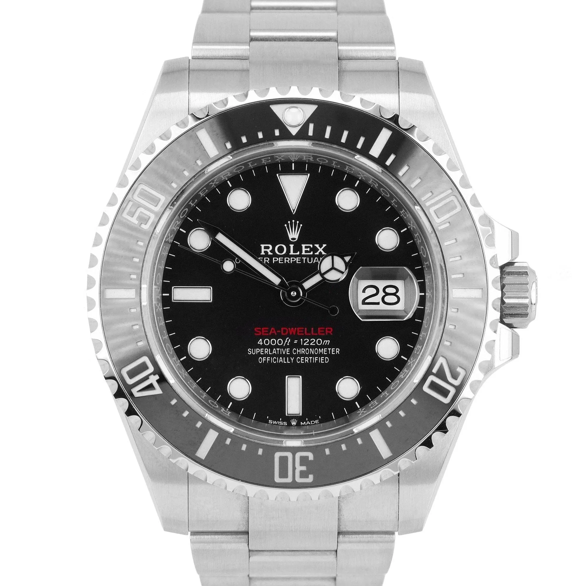 NEW JAN 2021 Rolex Red Sea-Dweller 43mm Mark II 50th Ann. Steel 126600 Watch