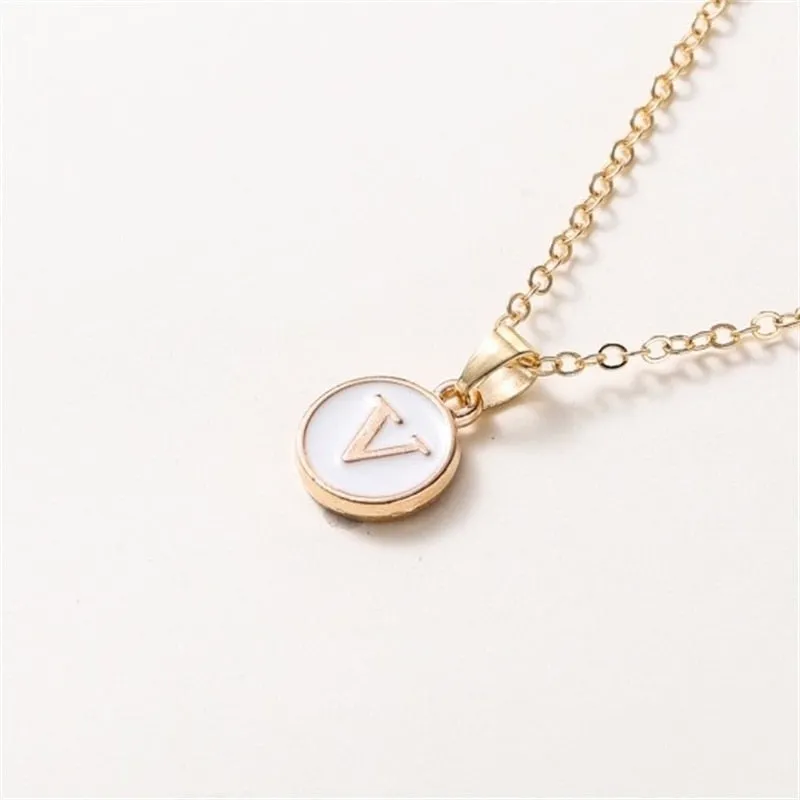 New  Personalized 26 Initials Charm Necklace For Women