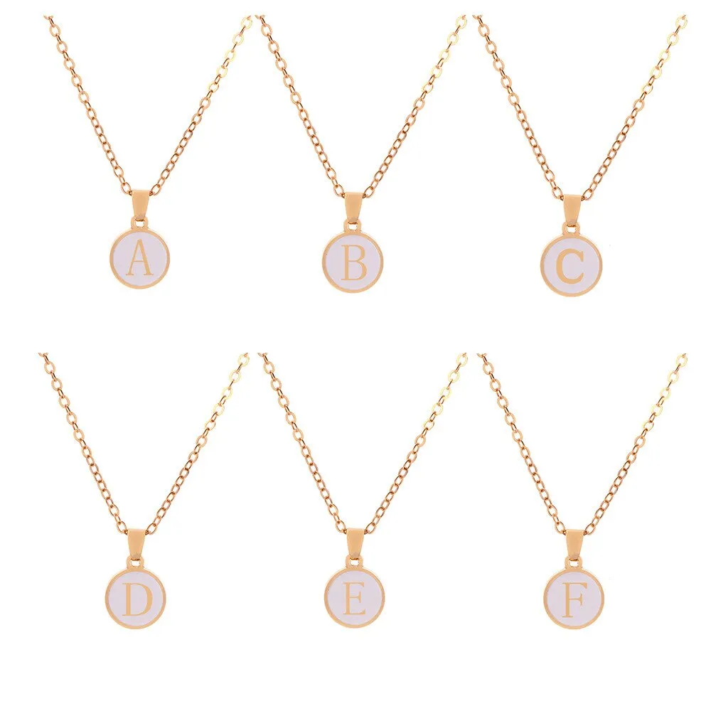 New  Personalized 26 Initials Charm Necklace For Women