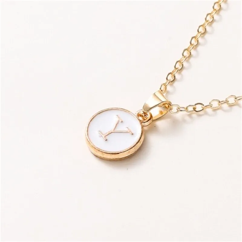 New  Personalized 26 Initials Charm Necklace For Women
