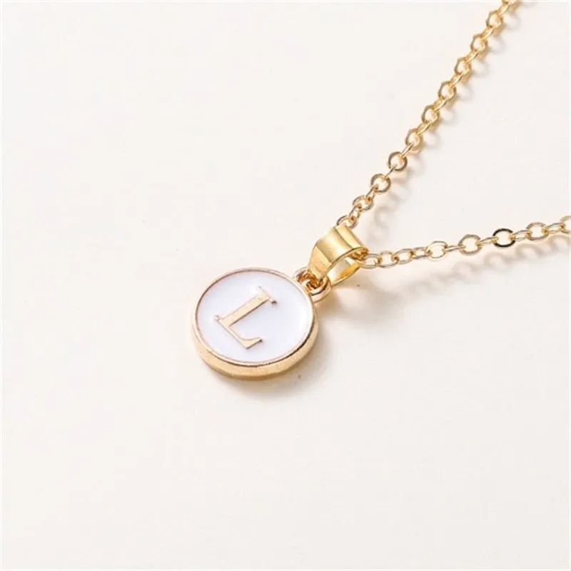 New  Personalized 26 Initials Charm Necklace For Women
