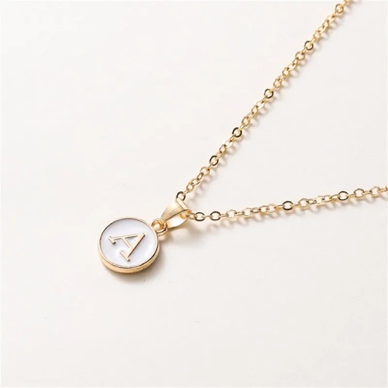 New  Personalized 26 Initials Charm Necklace For Women