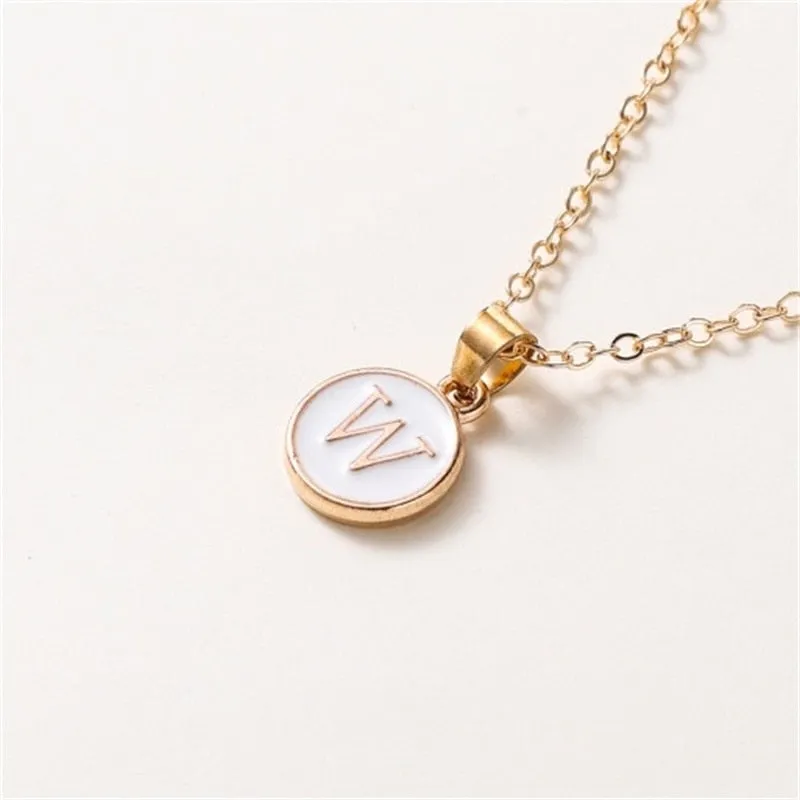 New  Personalized 26 Initials Charm Necklace For Women