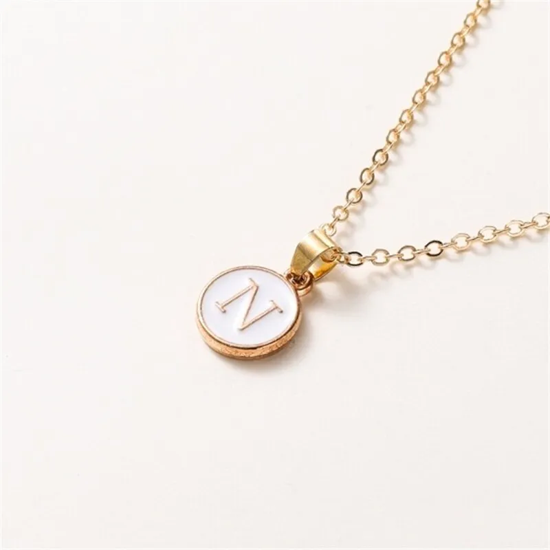 New  Personalized 26 Initials Charm Necklace For Women