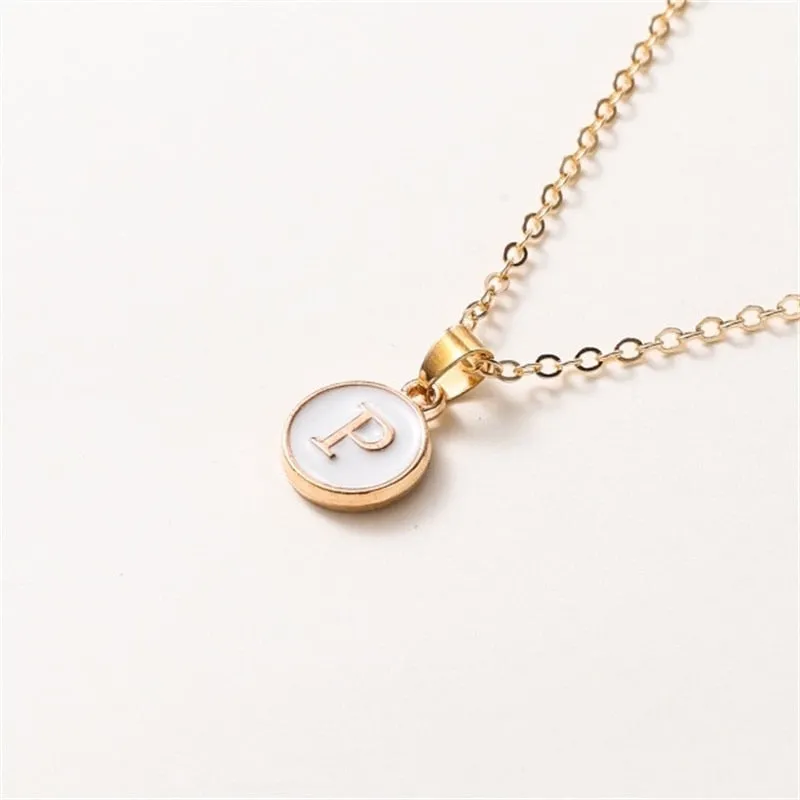 New  Personalized 26 Initials Charm Necklace For Women