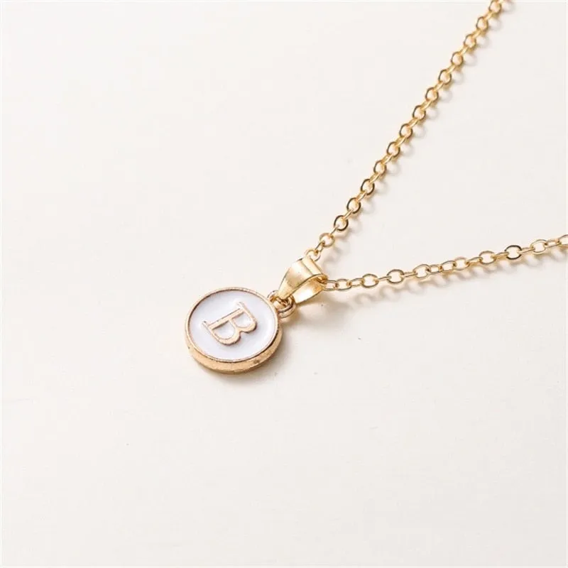 New  Personalized 26 Initials Charm Necklace For Women